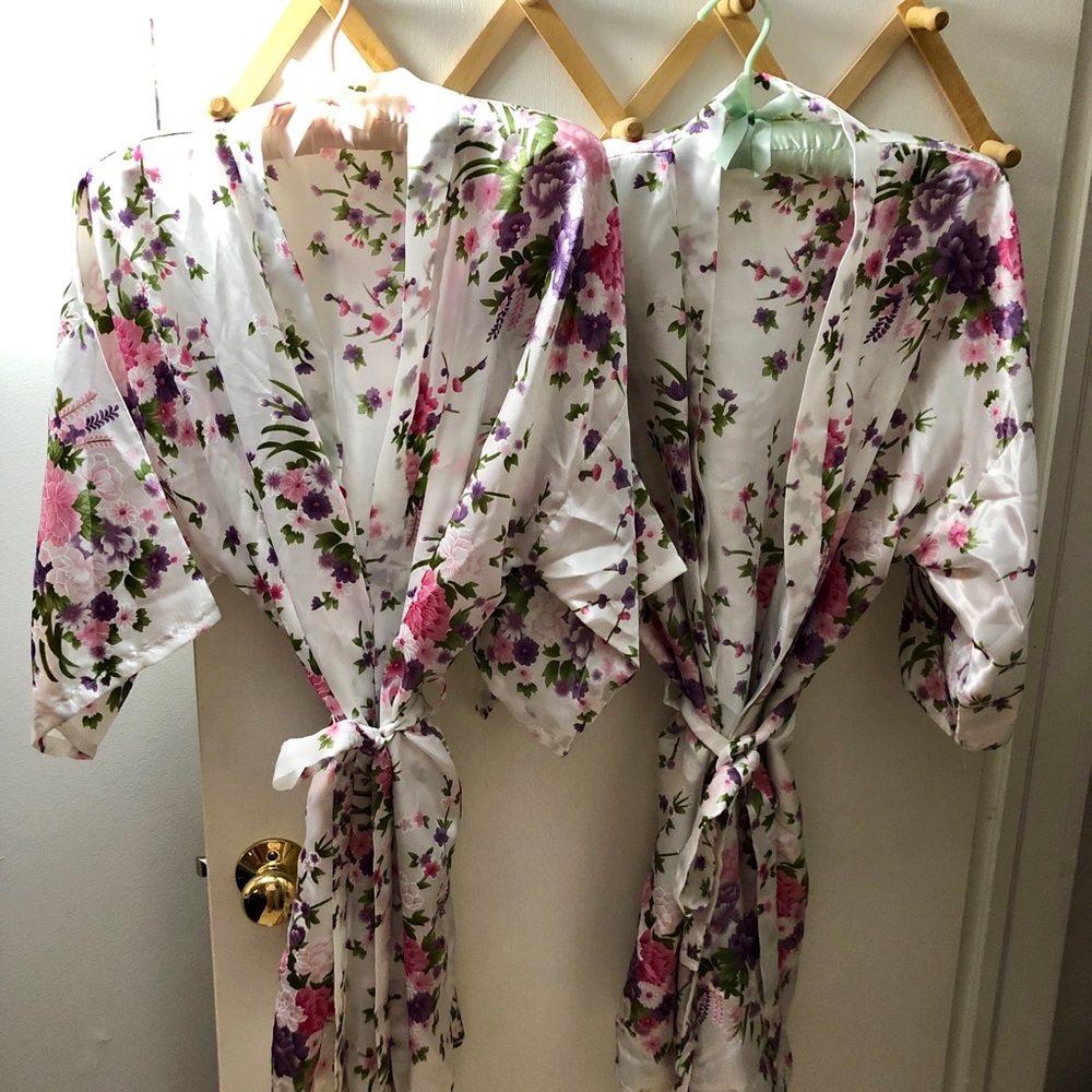 Two Floral Robes - Great bridesmaids gifts